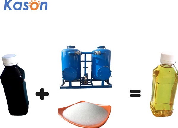 Filter tank works with silica gel for diesel oil color bleaching