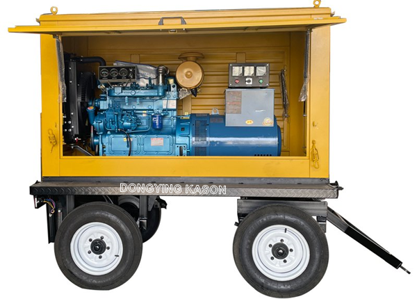 80kw mobile power trailer generator set