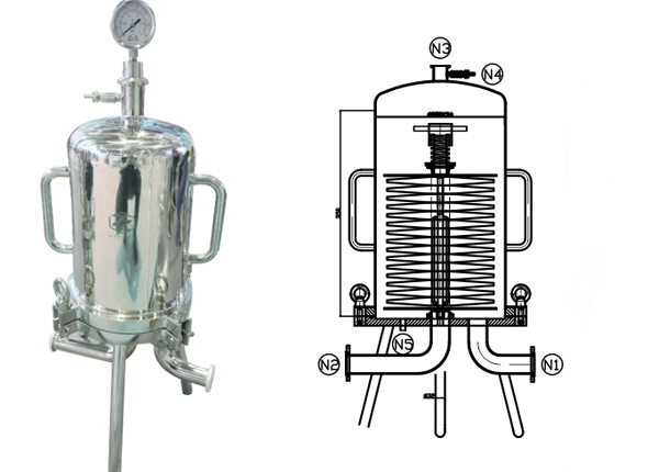 Membrane filter machine for deep filtration