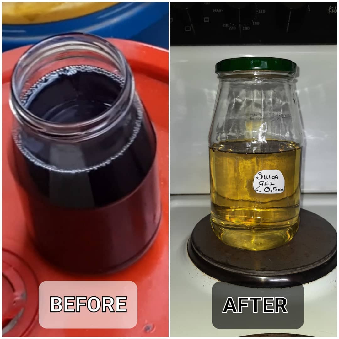 Positive feedback about the oil bleaching