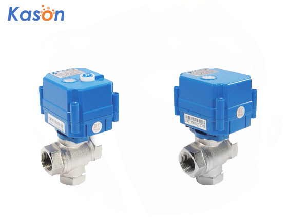 OSAWQ91415Mini vertical three ways eletric ball valve